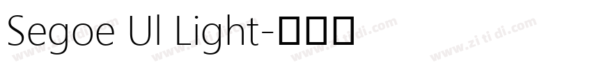 Segoe Ul Light字体转换